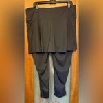 Any Age Active Wear Plus Size Modest Black Spandex Leggings Skirt Combo 3X Photo 2