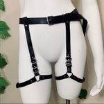 Black Belt Harness Garter O Ring New Photo 6
