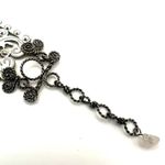 Novel’a white leather rhinestone bracelet White Photo 9