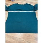 Talbots NWOT Sweater Green Cotton Blend Pullover 3/4 Sleeve Back Zip Womens L Photo 4