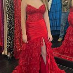 Sherri Hill  LACE PROM DRESS 57043 Photo 0