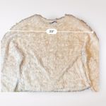 ZARA Peach Furry Funky Indie Boho Long Sleeved Sweater Size S Photo 4
