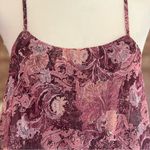 Indigo Thread Co Dress Maxi Floral Pom Flounce Burgundy XS Tiered Brunch Garden Pink Photo 1