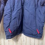 Nike Vintage Y2K  Blue Red Reversible Fleece Zip Bomber Jacket Womens Size Large Photo 3