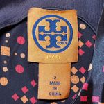 Tory Burch SILK Brown Multicolor Sleeveless Top Blouse Size 2 Bow Detail Photo 4