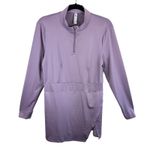 Kyodan Golf Lavender Purple Long Sleeve 1/4 Zip Stretchy Mini Golf Dress Size XL Photo 0