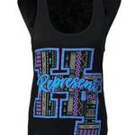 Black Tank Top Shirt Iconic Hawaii “HI Represent” Graphic Size Med EUC #4919 Purple Photo 0