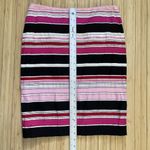 Talbots  Womens Size 2p Multicolor Striped Pencil Skirt Slit Zip Closure Colorful Photo 5