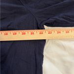 Talbots Dark Blue Blouse with Light Blue Embroidery Photo 3