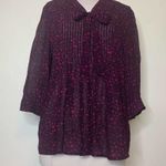 Boden starry night tie front blouse star print Size 6 Photo 1