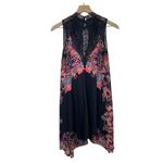 Free People Intimately Dress Womens XS Swing Tunic Lace Floral Keyhole Boho Photo 2