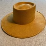 Stylish Mustard Wide Brim Hat Yellow Photo 5