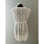 Melissa Odabash Cover Up Small White Cream Beach Dress Sheer Embroidered * Photo 5