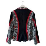 L'ATISTE  Black Ref Floral Blazer Collared neckline Long sleeves SZ 1X #2210 Photo 5