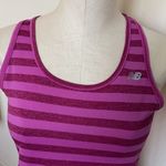 New Balance  Dry Fuchsia Pink striped active tank top Size medium Photo 2
