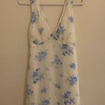 Altar'd State  Mini Floral Dress Blue Photo 0