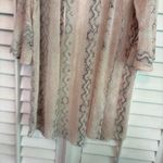 White Birch  Pink And Gray‎ Snakeskin Pattern Kimono Size XL Photo 3
