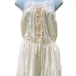 Sweet Journey  Cream tie front romper Photo 1