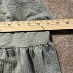 Sonoma  Tank Top Womens Medium Sage Green Halter Knit Shirt Tiered Tie Back Photo 4