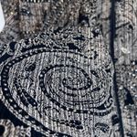 Alex Evenings Metallic Paisley Floral Zip Up Dressy Cocktail Jacket VTG Size XL Photo 6