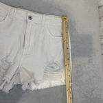 Chelsea and Violet C & V shorts womens size 28 white denim distressed festival Photo 5