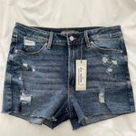 Just USA 🩷NWT  HIGH RISE FRAY HEM DISTRESSED SHORT Photo 0