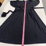Gap Imperfect  black polka dot dress flutter sleeves tie back stretchy vneck 2007 Photo 6