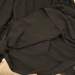 ZARA  Jacquard Mini Dress Long Sleeve Chiffon Babydoll Black Small Whimsigoth Photo 12