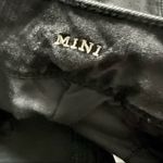 American Eagle  Black Distressed Frayed Denim Mini Skirt Size 4 Regular Grunge Photo 3