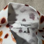 Vertigo Paris  White Sweater with Orange and Brown Accents Photo 5