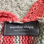 Wooden Ships Women’s Striped Cardigan Sweater Knit V-Neck Boho Beachy M/L Photo 6