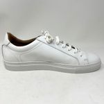 Banana Republic Nicklas White Leather Sneakers 2.0 Lace Up Low Top Size 10 Photo 6