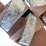 Diane Von Furstenberg ‎ Blake Slide 6 Tan Silver Sandals Photo 6