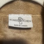 Robert Kitchen leopard print faux fur insulated vest size S/p Tan Photo 2