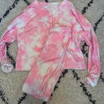 pink tye dye sweat set Photo 0