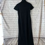 Classiques Entier  Vintage Dark Gray Merino Wool Short Sleeve Maxi Dress Large Photo 3