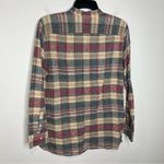 CHAPS  plaid linen & cotton blend button‎ down shirt size medium Photo 5