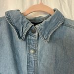 Harley Davidson RARE Harley-Davidson Women's M Denim Jean Short Sleeve Button Down Collar Shirt Photo 3