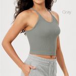 Adidas ODODOS Women's Crop 3-Pack Seamless Rib-Knit Camisole Crop Tank Tops Photo 3