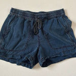 J.Crew Denim Striped Shorts XXS Blue Casual Drawstring Photo 0