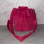 Juicy Couture NWT  Beach Couture Crossbody Terry Pink Flash Bucket Bag Photo 0