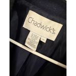 Chadwick's  Plaid Wool Blend Pea Coat Jacket Blue Brown Womens‎ Petite Photo 2