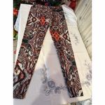 Onzie  Women's Feather Print Leggings Multicolor Size S Yoga Activewear Photo 3