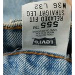 Levi's Vtg 95' 555 Shorts Mens Womens 33x6 Blue Cut Off Raw Hem Bootie Hot Pants Photo 7