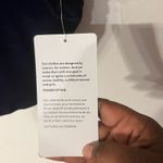 Athleta Elation Blue V-Neck Velvet Crop Top A-C cup Sz XL NWT Photo 4