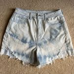 American Age  Light Blue Tie-Dye Jean Shorts Photo 0