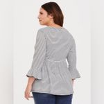 Torrid  Stripe Bell Sleeve Babydoll Tee Photo 2