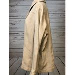  Crinkled Microsuede Blazer Large 3 Shirt Suede Chico's Shirt Button Front Photo 2