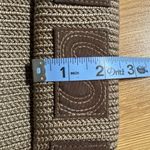 The Sak Brown Woven Crochet With Teal Interior Shoulder Bag Purse Small Bag Photo 15