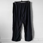 Soft Surroundings NWT  Linen Blend Pants Women’s Wide Leg Black Buttons SZ PL Photo 2